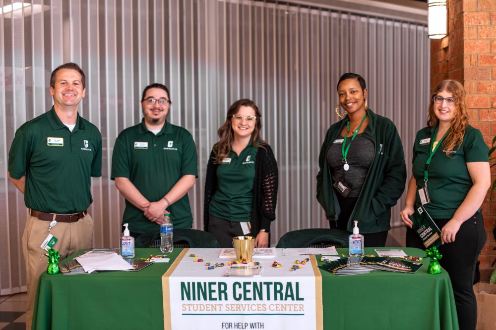Niner Central Staff Posing